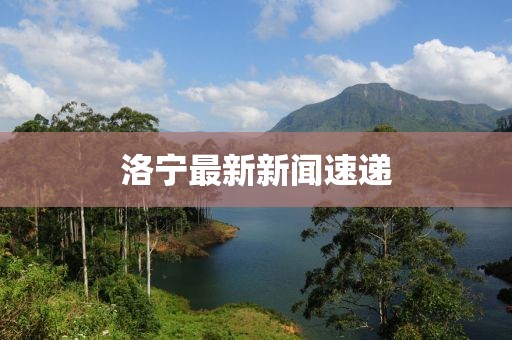 洛寧最新新聞速遞