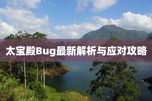 太寶殿Bug最新解析與應(yīng)對(duì)攻略