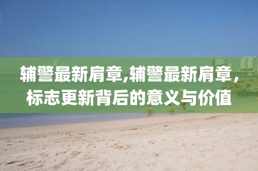 輔警最新肩章,輔警最新肩章,標志更新背后的意義與價值