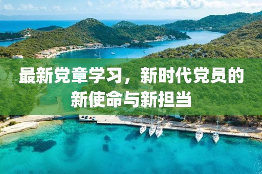 最新黨章學(xué)習(xí),新時代黨員的新使命與新?lián)?dāng)