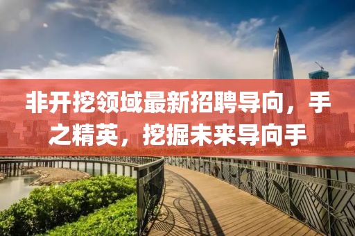非開挖領域最新招聘導向,手之精英,挖掘未來導向手