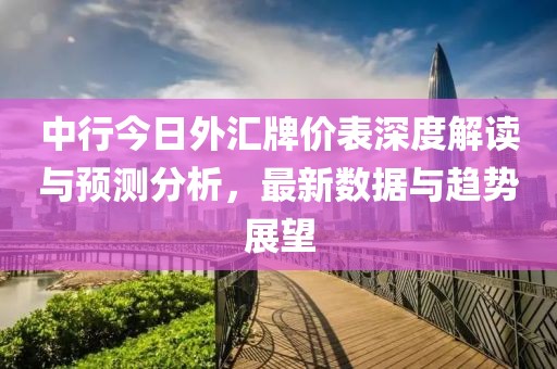中行今日外匯牌價表深度解讀與預(yù)測分析,最新數(shù)據(jù)與趨勢展望