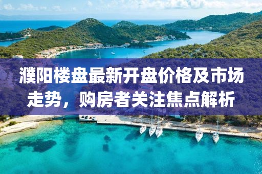 濮陽樓盤最新開盤價格及市場走勢,購房者關注焦點解析