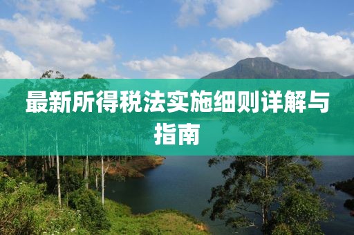 最新所得稅法實施細則詳解與指南