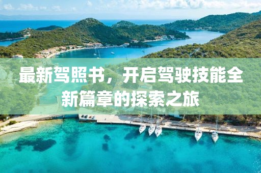 最新駕照書,開啟駕駛技能全新篇章的探索之旅