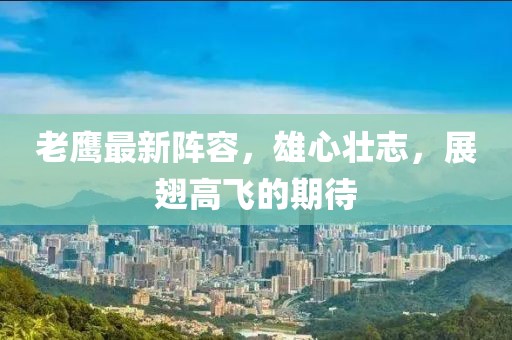 老鷹最新陣容,雄心壯志,展翅高飛的期待