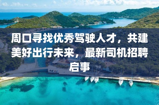 周口尋找優(yōu)秀駕駛?cè)瞬牛步篮贸鲂形磥恚钚滤緳C招聘啟事