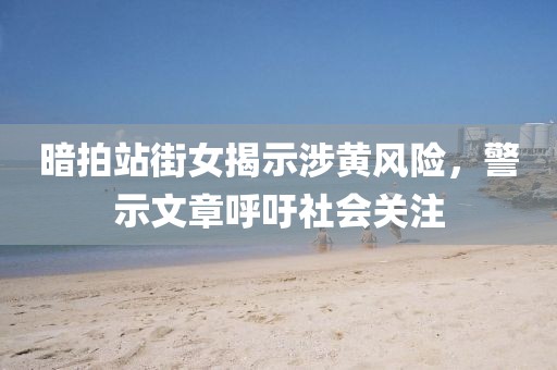 暗拍站街女揭示涉黃風(fēng)險,警示文章呼吁社會關(guān)注