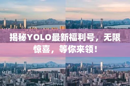 揭秘YOLO最新福利號,無限驚喜,等你來領!
