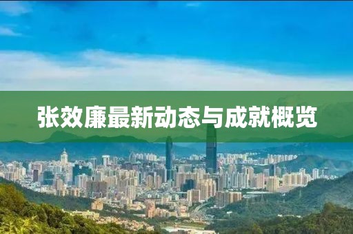 張效廉最新動態與成就概覽