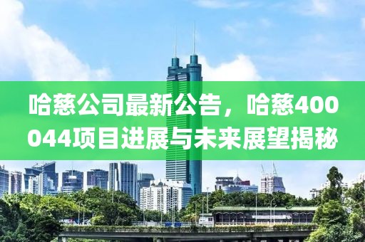 哈慈公司最新公告,哈慈400044項(xiàng)目進(jìn)展與未來(lái)展望揭秘