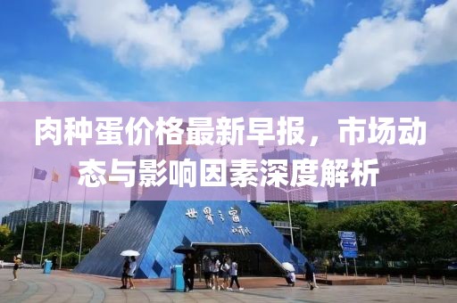 肉種蛋價格最新早報,市場動態與影響因素深度解析