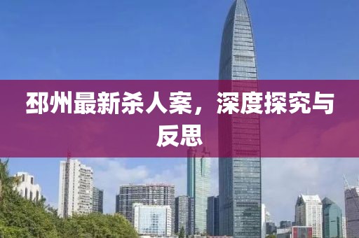 邳州最新殺人案,深度探究與反思