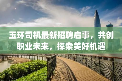 玉環司機最新招聘啟事,共創職業未來,探索美好機遇