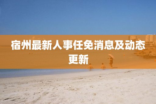 宿州最新人事任免消息及動態更新