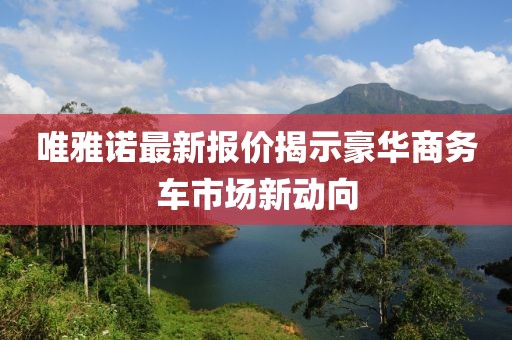 唯雅諾最新報(bào)價(jià)揭示豪華商務(wù)車市場(chǎng)新動(dòng)向
