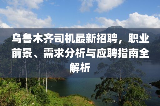 烏魯木齊司機(jī)最新招聘,職業(yè)前景、需求分析與應(yīng)聘指南全解析