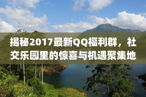 揭秘2017最新QQ福利群,社交樂園里的驚喜與機遇聚集地