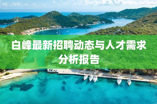 白峰最新招聘動態與人才需求分析報告