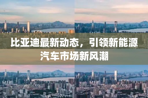 比亞迪最新動(dòng)態(tài),引領(lǐng)新能源汽車市場新風(fēng)潮