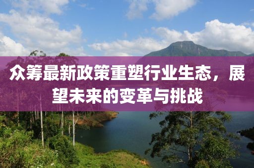 眾籌最新政策重塑行業(yè)生態(tài),展望未來(lái)的變革與挑戰(zhàn)