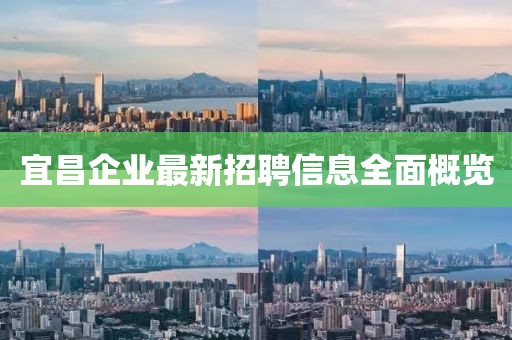 宜昌企業(yè)最新招聘信息全面概覽