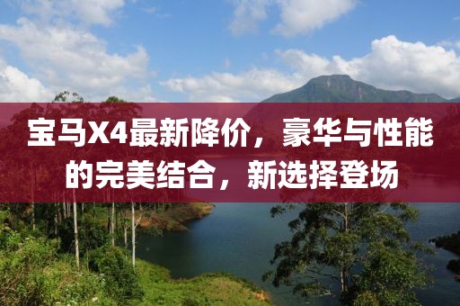 寶馬X4最新降價,豪華與性能的完美結(jié)合,新選擇登場