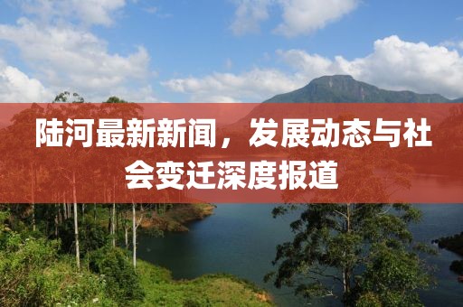 陸河最新新聞,發(fā)展動態(tài)與社會變遷深度報道