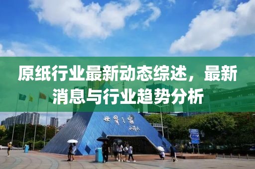 原紙行業(yè)最新動(dòng)態(tài)綜述,最新消息與行業(yè)趨勢(shì)分析