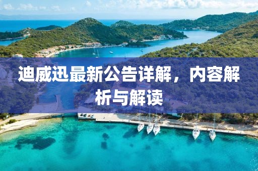 迪威迅最新公告詳解，內(nèi)容解析與解讀