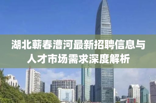 湖北蘄春漕河最新招聘信息與人才市場需求深度解析