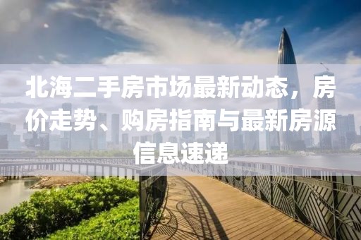 北海二手房市場最新動態,房價走勢、購房指南與最新房源信息速遞