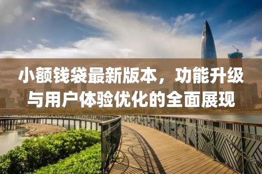 小額錢袋最新版本,功能升級與用戶體驗優化的全面展現