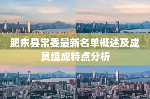 肥東縣常委最新名單概述及成員組成特點分析