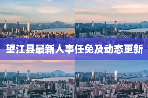望江縣最新人事任免及動態更新