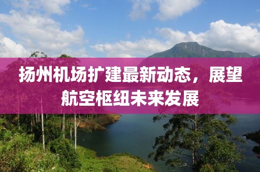 揚州機場擴建最新動態,展望航空樞紐未來發展