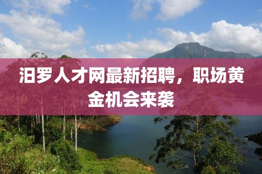 汨羅人才網最新招聘,職場黃金機會來襲