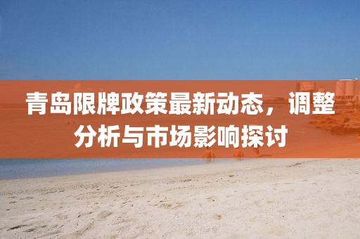 青島限牌政策最新動態,調整分析與市場影響探討