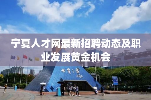 寧夏人才網(wǎng)最新招聘動態(tài)及職業(yè)發(fā)展黃金機會