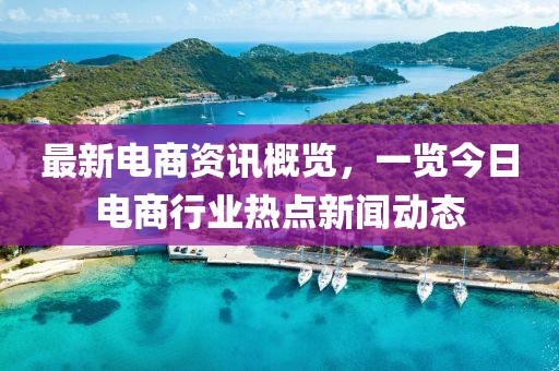 最新電商資訊概覽,一覽今日電商行業熱點新聞動態