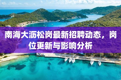 南海大瀝松崗最新招聘動態,崗位更新與影響分析