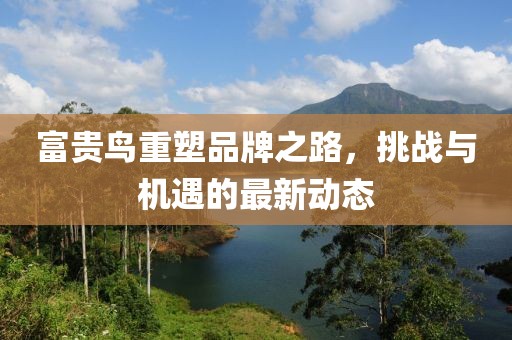 富貴鳥重塑品牌之路,挑戰與機遇的最新動態