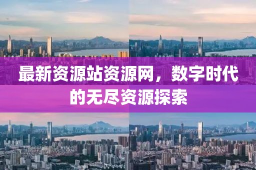 最新資源站資源網,數字時代的無盡資源探索