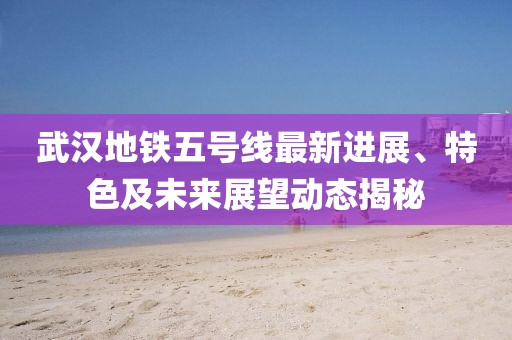 武漢地鐵五號線最新進展、特色及未來展望動態揭秘