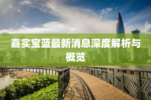 嘉實(shí)寶藍(lán)最新消息深度解析與概覽