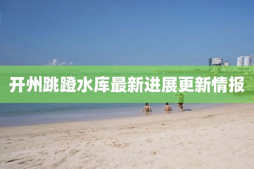 開州跳蹬水庫最新進展更新情報
