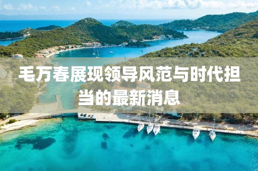 毛萬春展現領導風范與時代擔當的最新消息