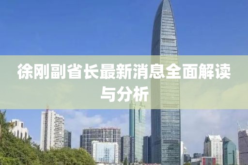 徐剛副省長(zhǎng)最新消息全面解讀與分析