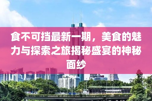 食不可擋最新一期,美食的魅力與探索之旅揭秘盛宴的神秘面紗