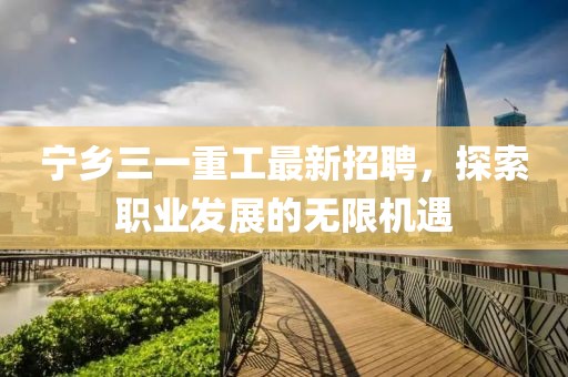 寧鄉三一重工最新招聘,探索職業發展的無限機遇